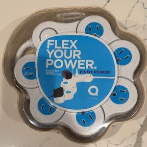 Pivot Power Surge Protector - White